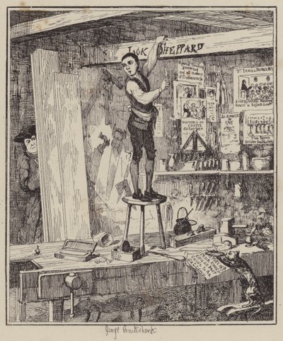 Illustration for Jack Sheppard by George (after) Cruikshank