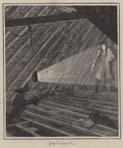 Illustration for Jack Sheppard by George (after) Cruikshank