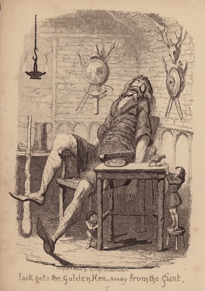 Jack and the Beanstalk by George (after) Cruikshank