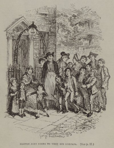 Master Joey Going to Visit his Godpapa by George (after) Cruikshank