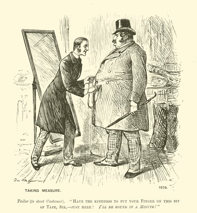 Taking Measure by George (after) Du Maurier