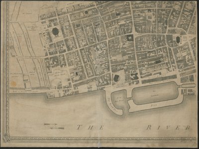 The New and Accurate Plan of the Town and Port of Liverpool, from a survey, engraved by Thomas Kitchin by George (after) Perry