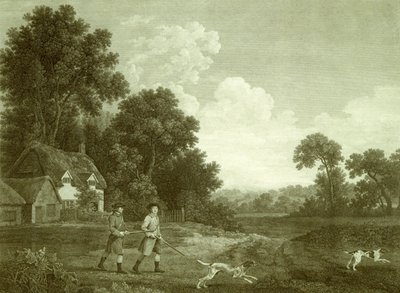 Two Gentlemen Going a Shooting, Plate 2 by George (after) Stubbs