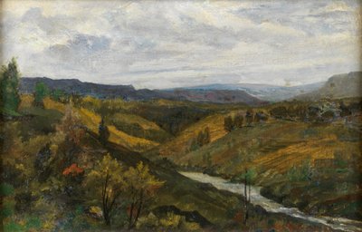 Landscape by George 9th Earl of Carlisle (attr.to) Howard