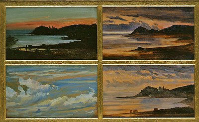 Four Coastal Scenes by George 9th Earl of Carlisle Howard