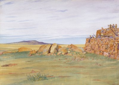 Soldiers Defending Rhenoster Kop in the Boer War by George, 9th Earl of Carlisle Howard