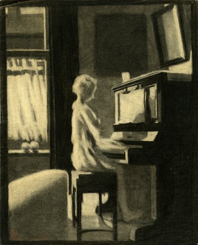 Dorothy Playing the Piano, 30th November 1931 by George Adamson
