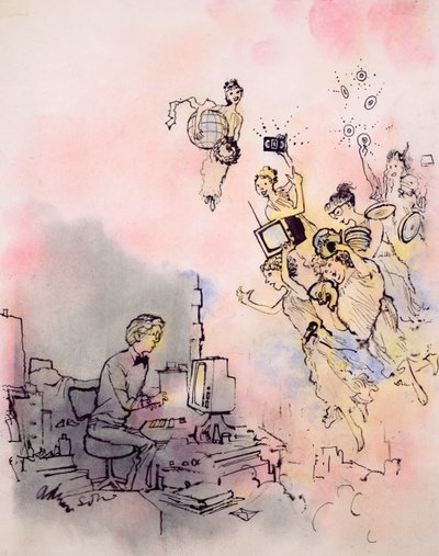 Modern Young Writer Gets Inspiration from Multimedia Muses by George Adamson