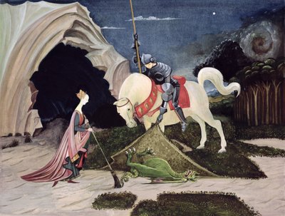 St. George and the Dragon, Five Minutes Later by George Adamson