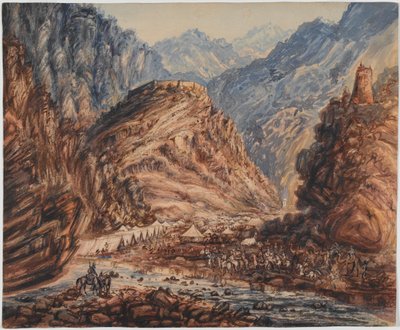 Fort of Ali Musjeed, Khyber Pass Camp of the 4th Brigade of Major General Pollock