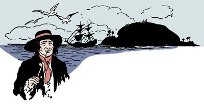 Representation of Turtle Island in the Caribbean Sea. Illustration from 