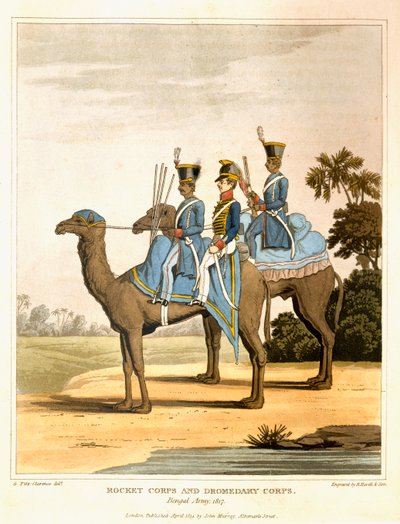 Rocket Corps and Dromedary Corps, Bengal Army 1817, from 