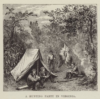 A Hunting Party in Virginia by George Augustus Sala