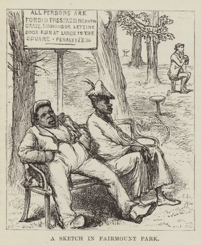 A Sketch in Fairmount Park by George Augustus Sala