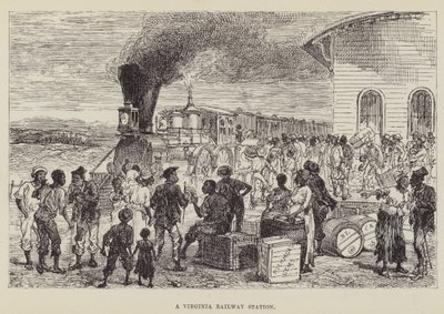 A Virginia Railway Station by George Augustus Sala