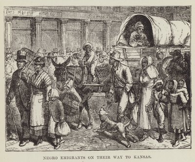 Black Emigrants on Their Way to Kansas by George Augustus Sala