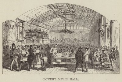 Bowery Music Hall by George Augustus Sala