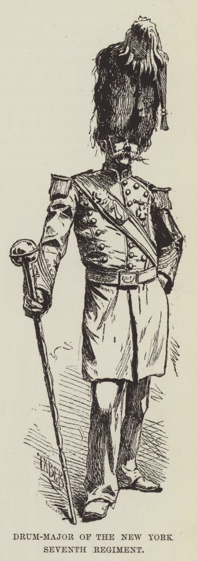 Drum-Major of the New York Seventh Regiment by George Augustus Sala