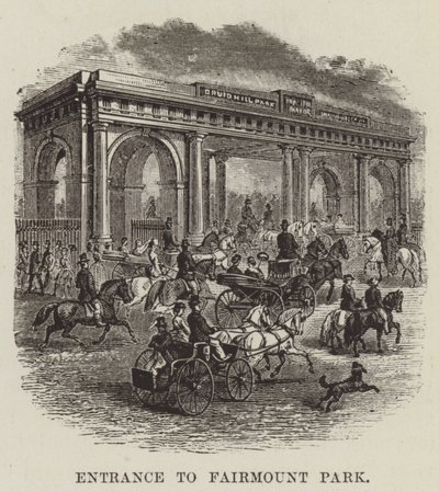 Entrance to Fairmount Park by George Augustus Sala