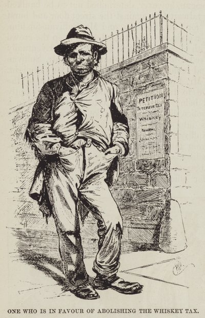 One Who is in Favour of Abolishing the Whiskey Tax by George Augustus Sala