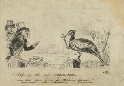 Pheasant Defying Hunters by George Augustus Sala