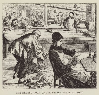 The Ironing Room of the Palace Hotel Laundry by George Augustus Sala