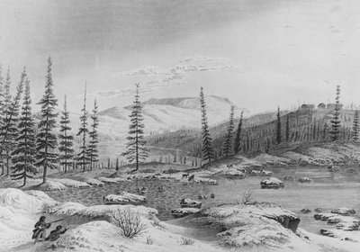 Hunters Stalk Caribou at Fort Enterprise on Franklin