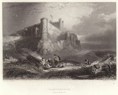 Bamborough, from the North West by George Balmer