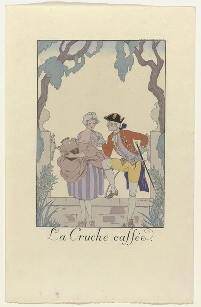 Falbalas et Fanfreluches for 1925: The Coffee Pot by George Barbier