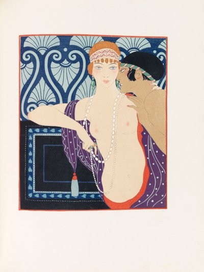 Illustration for The Songs of Bilitis by Pierre Louÿs, 1922 by George Barbier