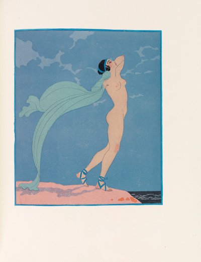 Illustration for The Songs of Bilitis by Pierre Louÿs, 1922 by George Barbier