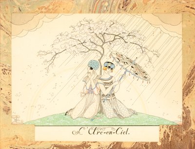 The Rainbow, from Le Bonheur du Jour ou, Les Graces à la Mode by George Barbier