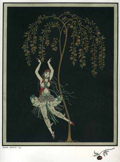 Tamara Karsavina in the Ballet The Firebird by I. Stravinsky by George Barbier
