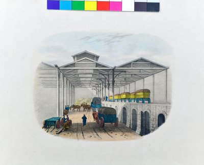 View of Freight Transfer Depot, c.1830 by George Barnard