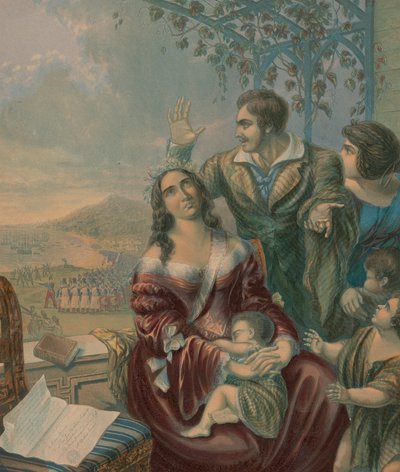 Pomare, Queen of Tahiti by George Baxter