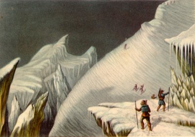 Stage in the ascent of Mont Blanc, c1853, 1946 by George Baxter