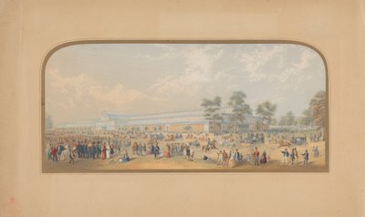 The Great Exhibition: Exterior View from the Southwest by George Baxter