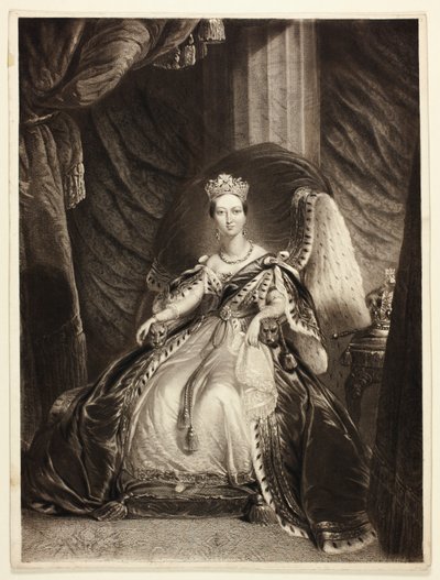 Victoria, Queen of Great Britain, India, etc., also called The Large Queen by George Baxter