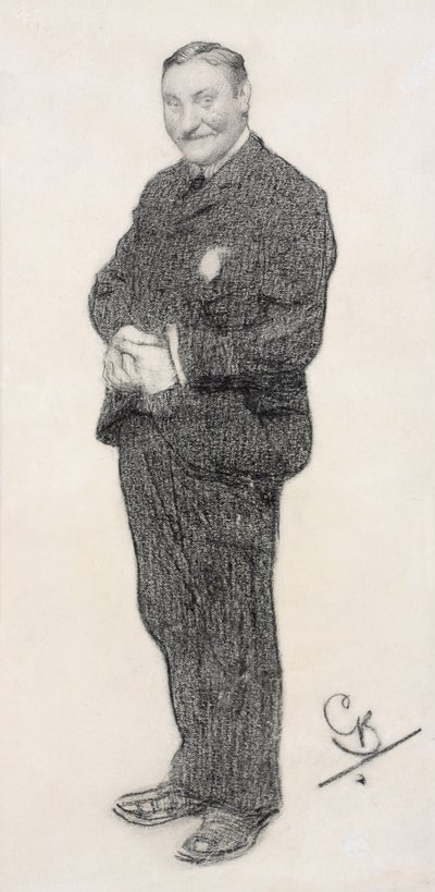 Portrait of H G Wells by George Belcher