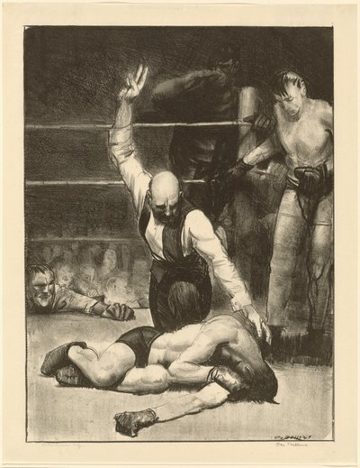 Counted Out, second stone by George Bellows