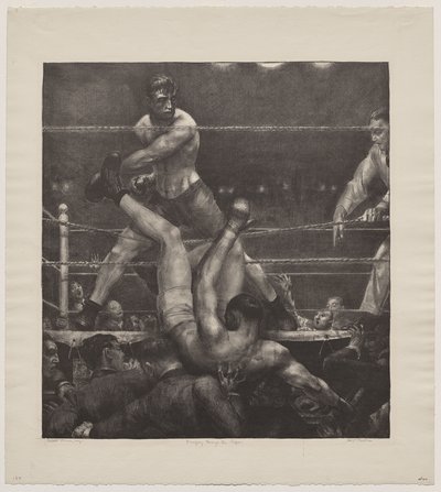 Dempsey Through the Ropes by George Bellows