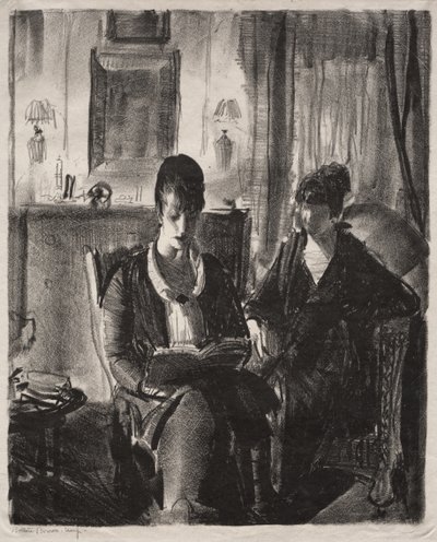 Elsie Reading to Emma, First Stone by George Bellows