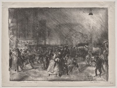 Evening Snow by George Bellows
