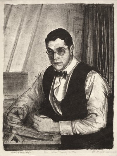 Gene Speicher Drawing on a Stone by George Bellows