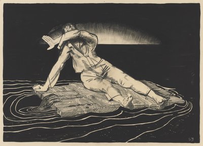 On a Raft by George Bellows