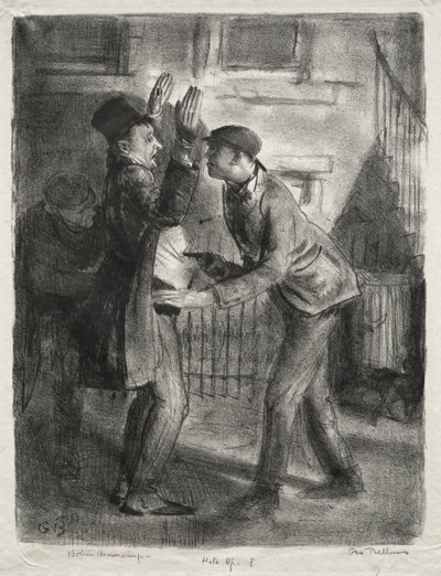 The Holdup, First State by George Bellows