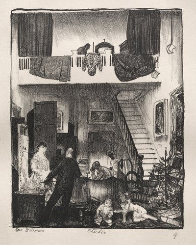 The Studio, Christmas 1916 by George Bellows