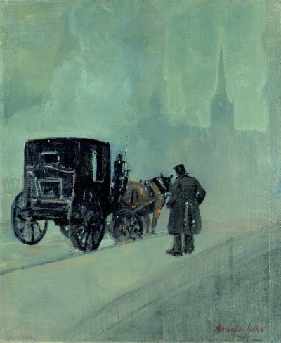 A Foggy Night by George Benjamin Luks
