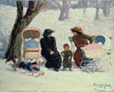 Nursemaids, High Bridge Park by George Benjamin Luks