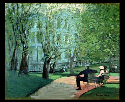 Summer Day, Boston Public Garden, c.1923 by George Benjamin Luks